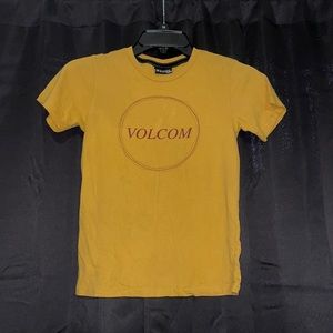 Kids VOLCOM STONE Mustard yellow tee